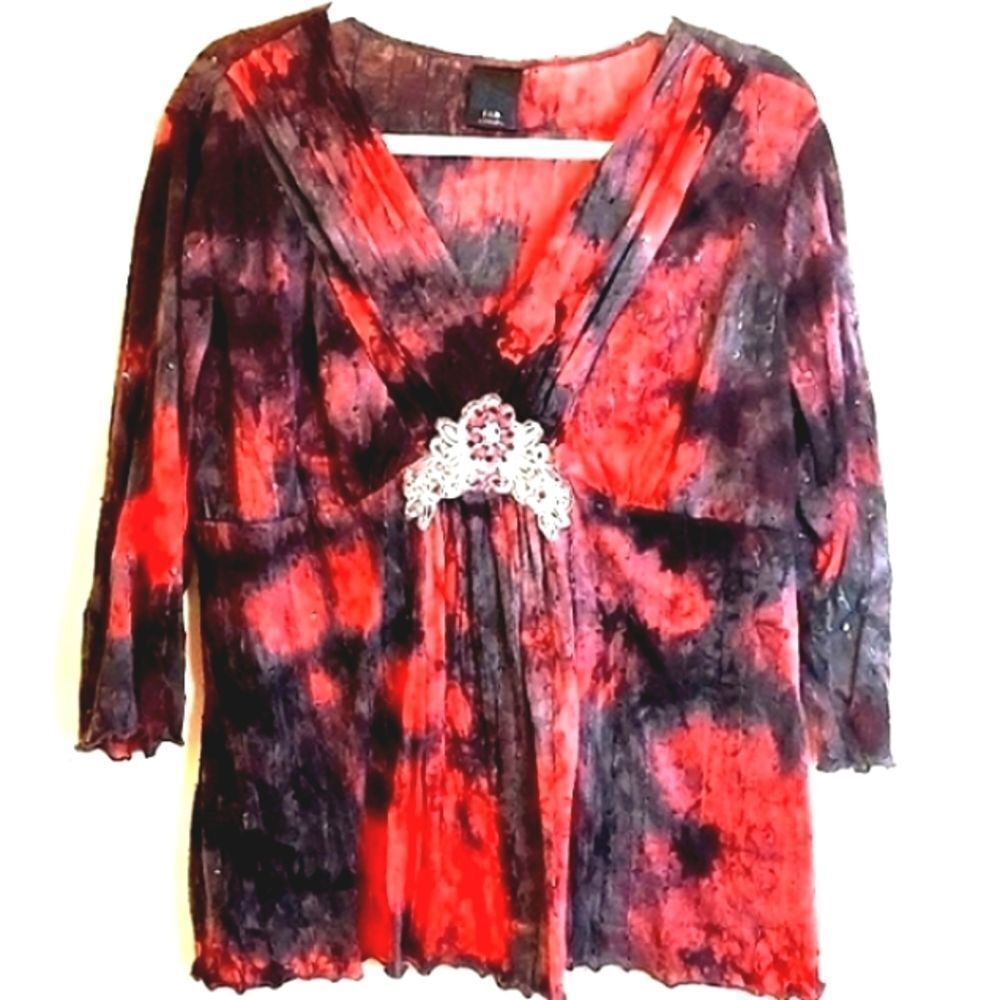 Boho Tie Dye Blouse 